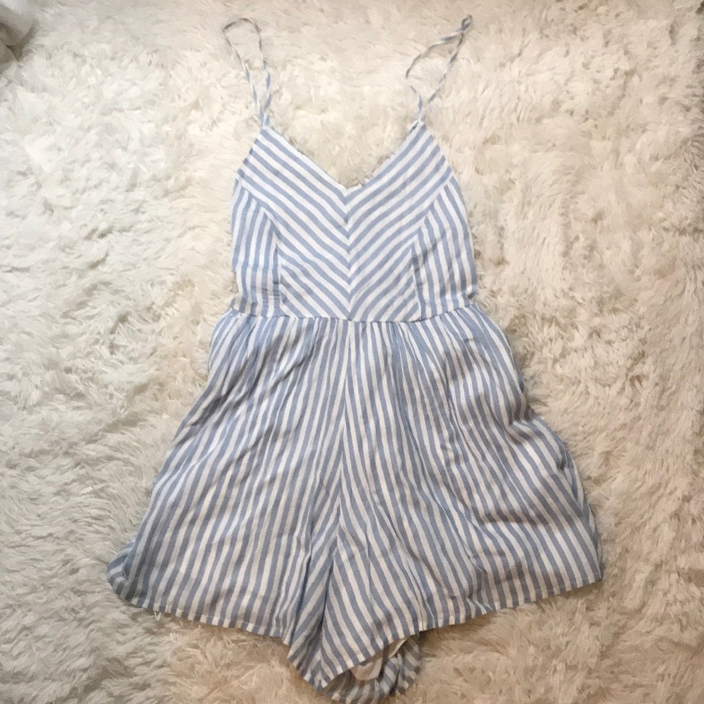 striped romper